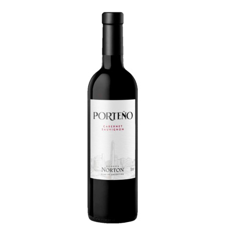 VINHO ARGENTINO TINTO SECO PORTEÑO NORTON CABERNET SAUVIGNON MENDOZA GARRAFA 750ML
