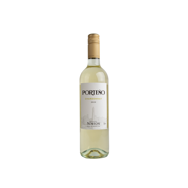 VINHO ARGENTINO BRANCO SECO PORTEÑO NORTON CHARDONNAY MENDOZA GARRAFA 750ML