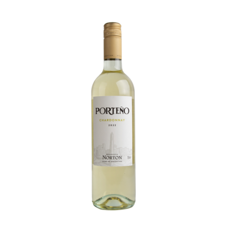 VINHO ARGENTINO BRANCO SECO PORTEÑO NORTON CHARDONNAY MENDOZA GARRAFA 750ML