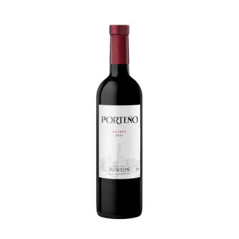 VINHO ARGENTINO TINTO SECO PORTEÑO NORTON MALBEC MENDOZA GARRAFA 750ML