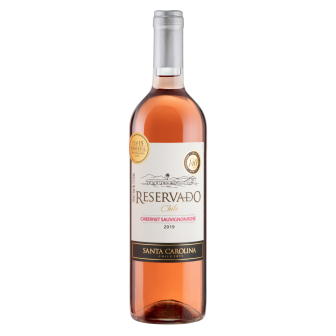 VINHO CHILENO ROSÉ MEIO SECO RESERVADO SANTA CAROLINA CABERNET SAUVIGNON VALLE CENTRAL GARRAFA 750ML