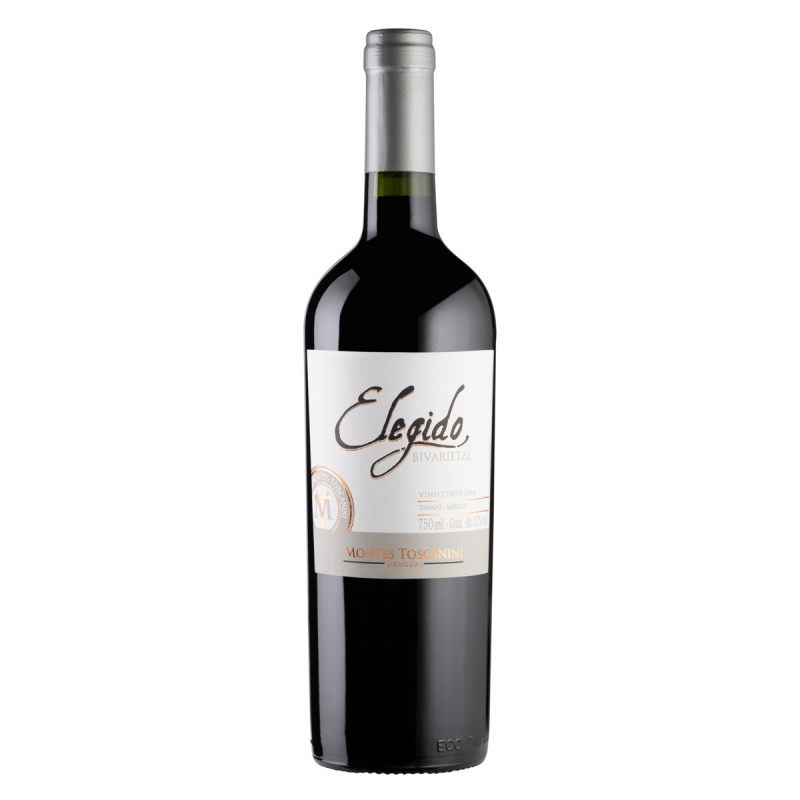 VINHO URUGUAIO TINTO SECO ELEGIDO TANNAT MERLOT GARRAFA 750ML