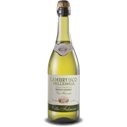VINHO ITALIANO BRANCO FRISANTE SUAVE AMABILE VILLA FABRIZIA LAMBRUSCO DELLEMILIA GARRAFA 750ML