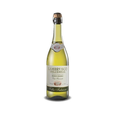 VINHO ITALIANO BRANCO FRISANTE SUAVE AMABILE VILLA FABRIZIA LAMBRUSCO DELLEMILIA GARRAFA 750ML
