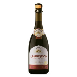 VINHO ITALIANO TINTO FRISANTE SUAVE ROSSO AMABILE VILLA FABRIZIA LAMBRUSCO DELLEMILIA GARRAFA 750ML