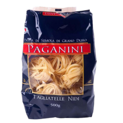 MACARRÃO DE SÊMOLA GRANO DURO TAGLIATELLE NIDI PAGANINI PACOTE 500G