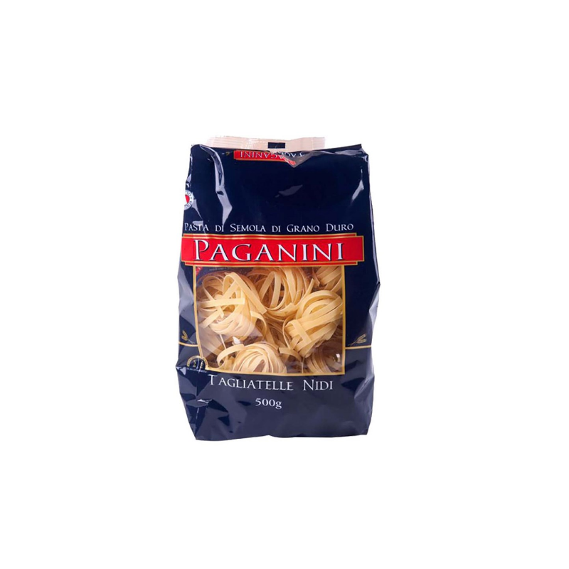 MACARRÃO DE SÊMOLA GRANO DURO TAGLIATELLE NIDI PAGANINI PACOTE 500G