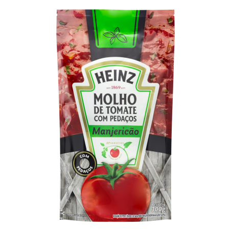 MOLHO DE TOMATE COM MANJERICÃO HEINZ SACHÊ 240G