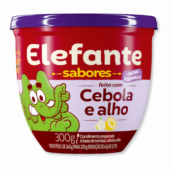 EXTRATO DE TOMATE COM CEBOLA E ALHO ELEFANTE POTE 300G