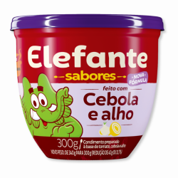 EXTRATO DE TOMATE COM CEBOLA E ALHO ELEFANTE POTE 300G