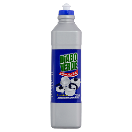LIMPA ALUMÍNIO LÍQUIDO TRADICIONAL DIABO VERDE FRASCO 500ML