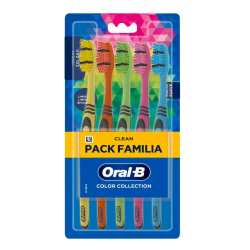 ESCOVA DENTAL SUAVE ORAL-B COLOR COLLECTION 5 UNIDADES