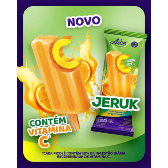 PICOLE JERUK SABOR LARANJA 60G AICE