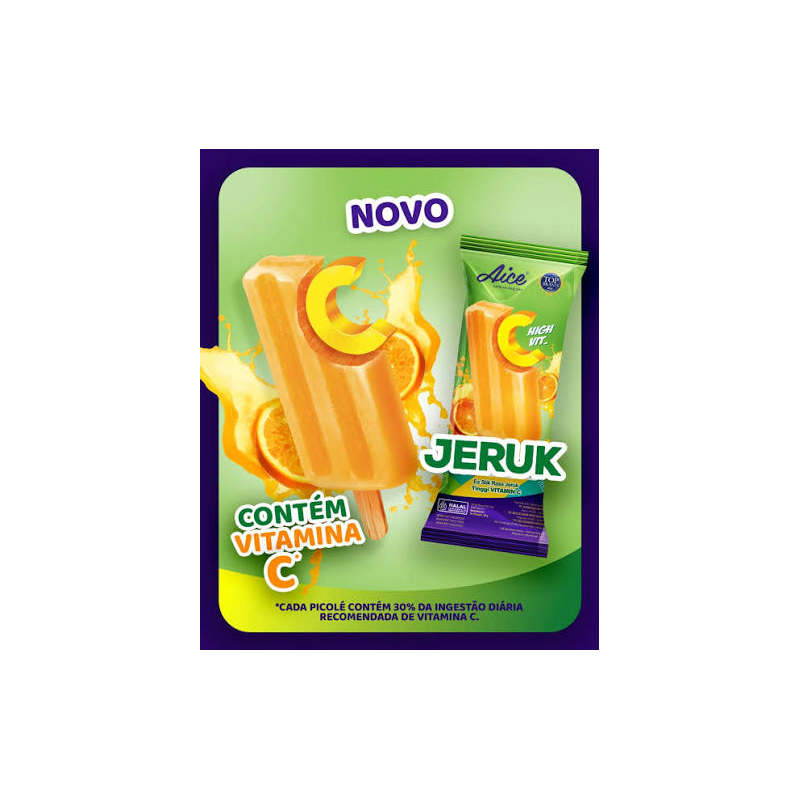 PICOLE JERUK SABOR LARANJA 60G AICE