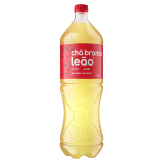 CHÁ BRANCO LICHIA ZERO AÇÚCAR LEÃO GARRAFA 1,5L