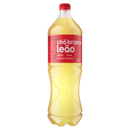 CHÁ BRANCO LICHIA ZERO AÇÚCAR LEÃO GARRAFA 1,5L