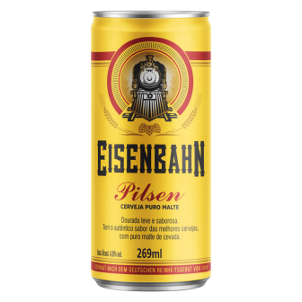 CERVEJA PILSEN PURO MALTE EISENBAHN LATA 269ML