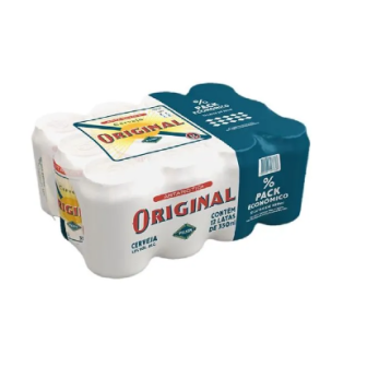 PACK CERVEJA PILSEN ANTARCTICA ORIGINAL LATA 12 UNIDADES 350ML CADA EMBALAGEM ECONÔMICA