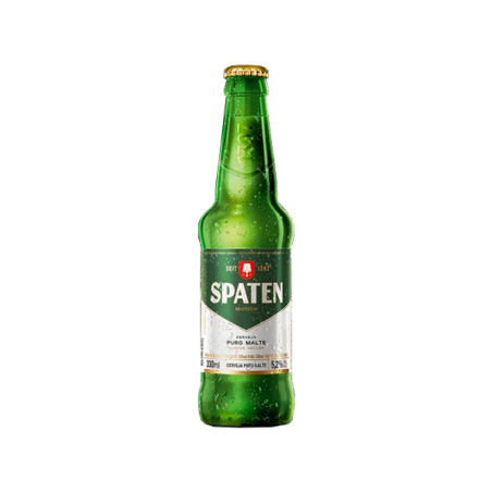 CERVEJA MUNICH HELLES PURO MALTE SPATEN GARRAFA 330ML