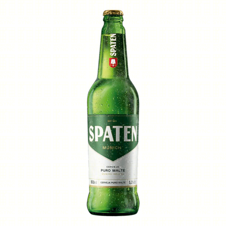 CERVEJA MUNICH HELLES PURO MALTE SPATEN GARRAFA 600ML