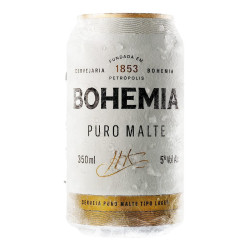 CERVEJA PILSEN PURO MALTE BOHEMIA LATA 350ML