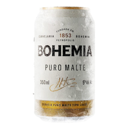 CERVEJA PILSEN PURO MALTE BOHEMIA LATA 350ML