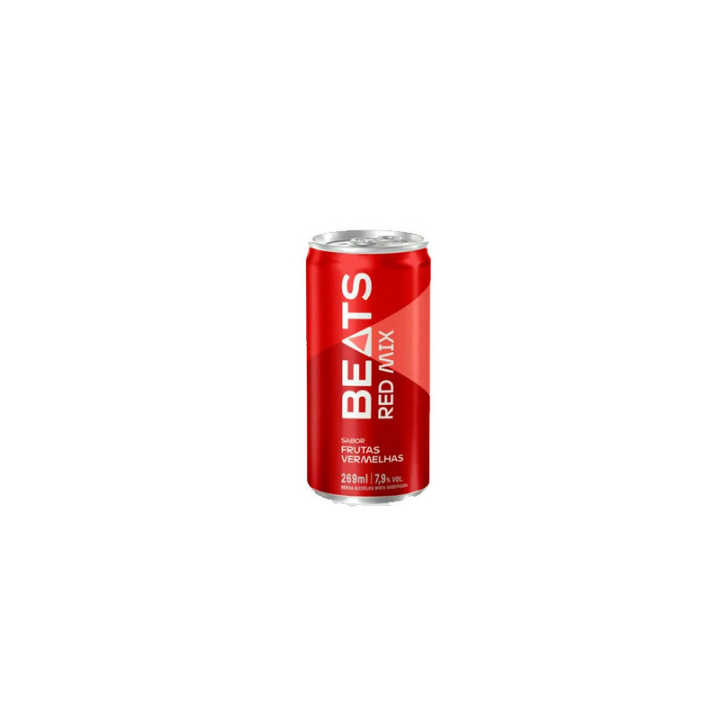 BEBIDA MISTA ALCOÓLICA GASEIFICADA FRUTAS VERMELHAS BEATS RED MIX LATA 269ML