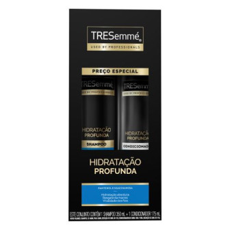 KIT SHAMPOO 350ML + CONDICIONADOR 175ML TRESEMMÉ HIDRATAÇÃO PROFUNDA