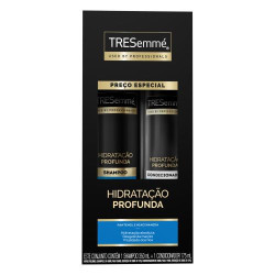KIT SHAMPOO 350ML + CONDICIONADOR 175ML TRESEMMÉ HIDRATAÇÃO PROFUNDA