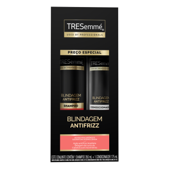 KIT SHAMPOO 350ML + CONDICIONADOR 175ML TRESEMMÉ BLINDAGEM ANTIFRIZZ