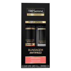 KIT SHAMPOO 350ML + CONDICIONADOR 175ML TRESEMMÉ BLINDAGEM ANTIFRIZZ