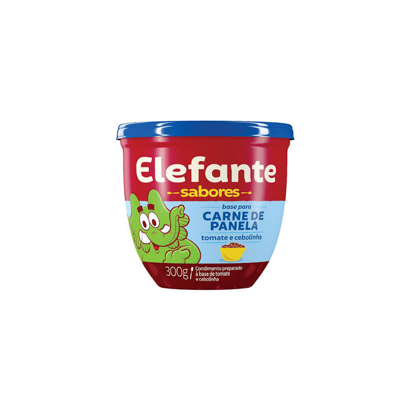 EXTRATO DE TOMATE BASE PARA CARNE DE PANELA ELEFANTE SABORES POTE 300G
