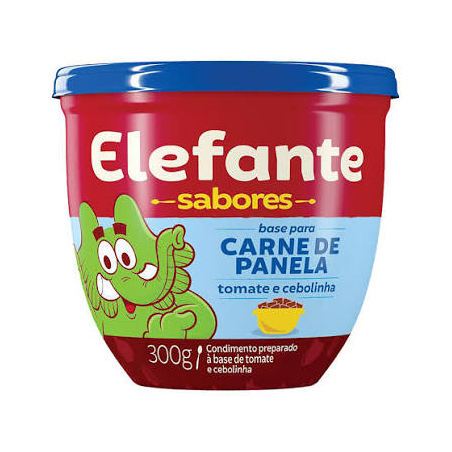 EXTRATO DE TOMATE BASE PARA CARNE DE PANELA ELEFANTE SABORES POTE 300G