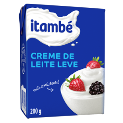 CREME DE LEITE UHT LEVÍSSIMO HOMOGENEIZADO ITAMBÉ CAIXA 200G