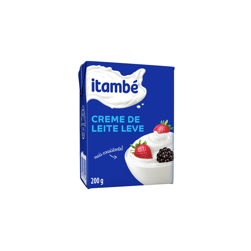 CREME DE LEITE UHT LEVÍSSIMO HOMOGENEIZADO ITAMBÉ CAIXA 200G