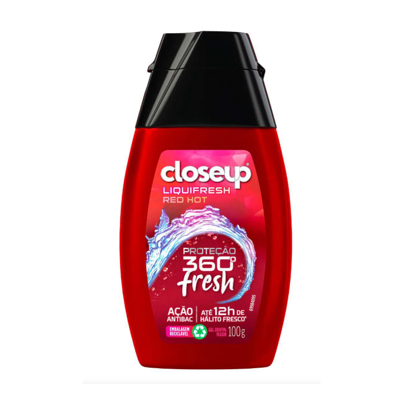 GEL DENTAL RED HOT CLOSEUP LIQUIFRESH FRASCO 100G