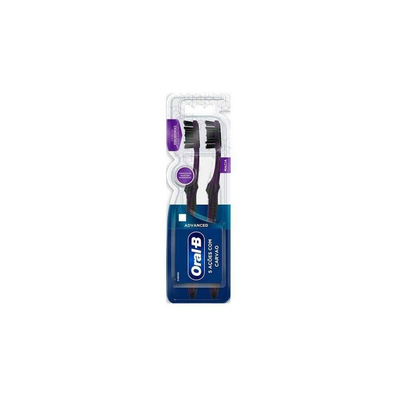 ESCOVA DENTAL MACIA ORAL-B 3D WHITE 2 UNIDADES