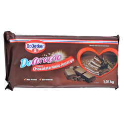 BARRA CHOC DR OETKER COB MEIO AMARGO 1,01KG