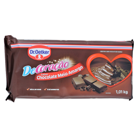BARRA CHOC DR OETKER COB MEIO AMARGO 1,01KG
