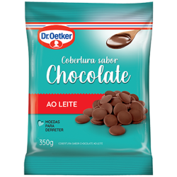 COBERTURA EM MOEDAS CHOCOLATE AO LEITE DR. OETKER PACOTE 350G