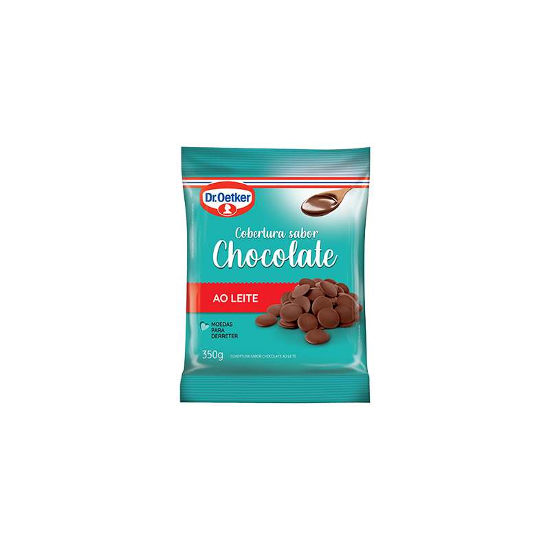 COBERTURA EM MOEDAS CHOCOLATE AO LEITE DR. OETKER PACOTE 350G