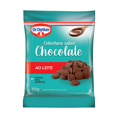 COBERTURA EM MOEDAS CHOCOLATE AO LEITE DR. OETKER PACOTE 350G