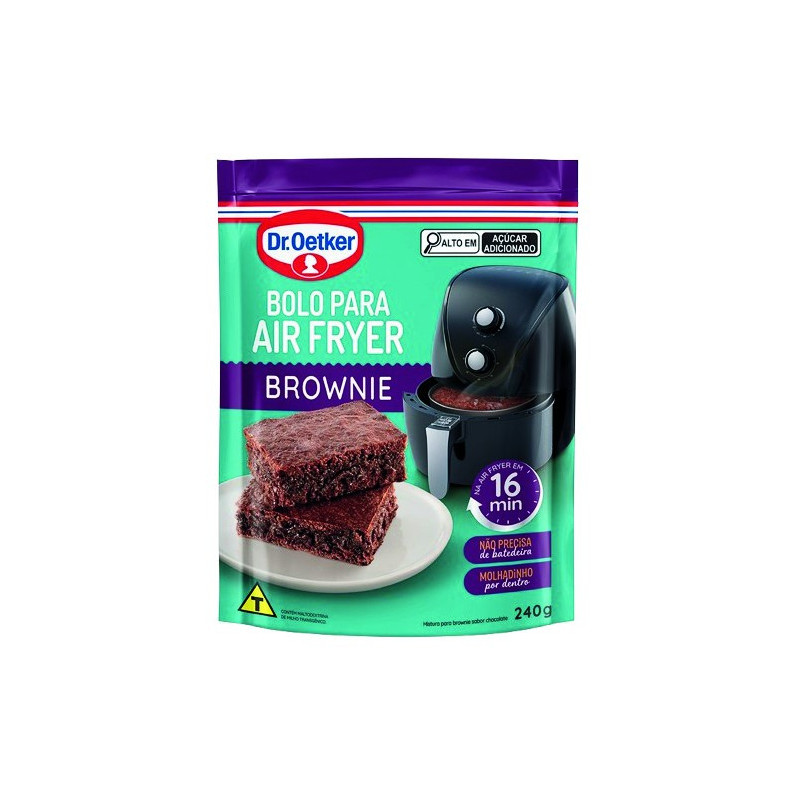 MISTURA DE BOLO OETKER AIR FRYER 240G BROWNIE