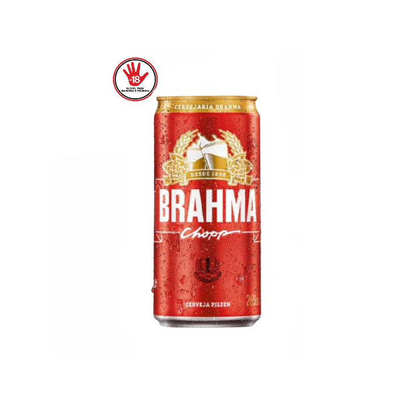 CHOPP LAGER BRAHMA LATA 269ML C/15un