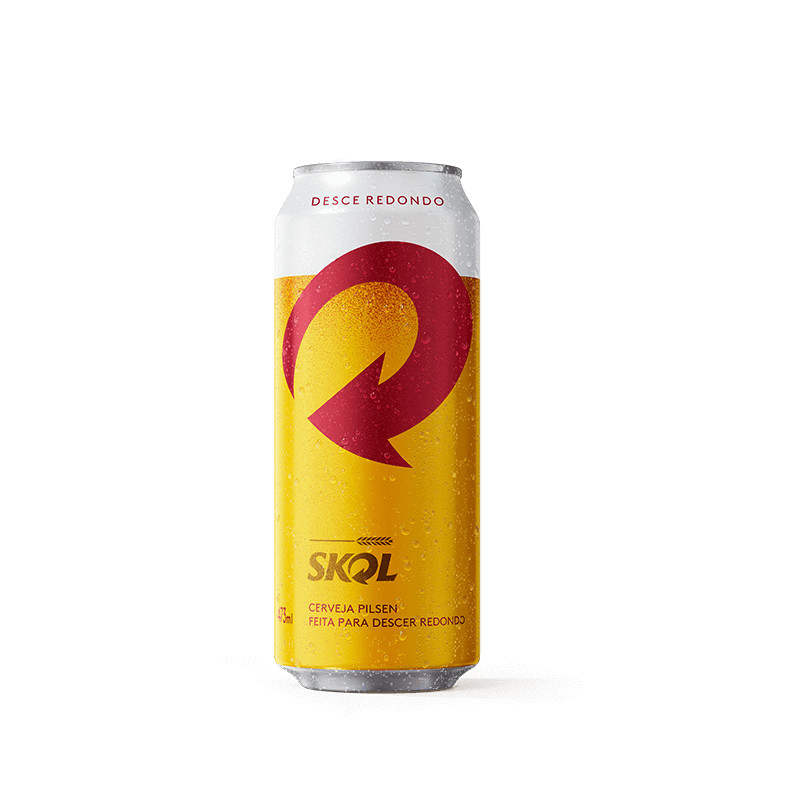 CERVEJA PILSEN SKOL LATA 473ML C/12un