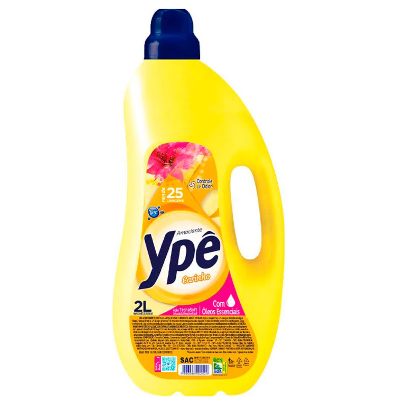 AMACIANTE DE ROUPA ESSÊNCIA DE CARINHO YPÊ FRASCO 2L