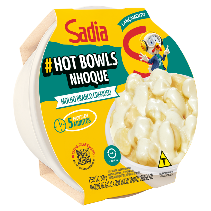 PRATO PTO SADIA HOT BOWLS NHOQUE MOLHO BRANCO CREMOSO 300G