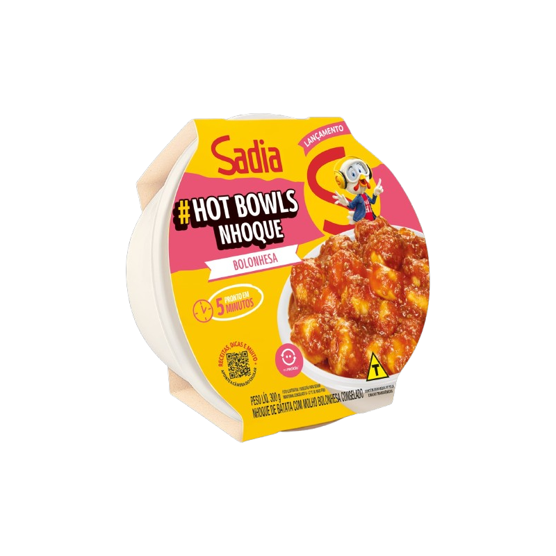 PRATO PTO SADIA HOT BOWLS NHOQUE MOLHO BOLONHESA 300G