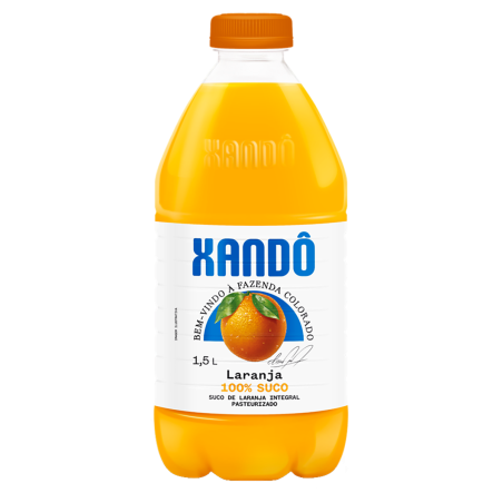 SUCO INTEGRAL LARANJA XANDÔ GARRAFA 1,5L