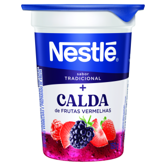 IOGURTE PARCIALMENTE DESNATADO TRADICIONAL CALDA FRUTAS VERMELHAS NESTLÉ COPO 150G